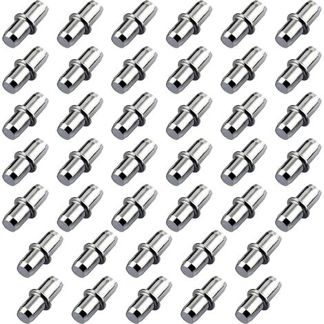 40PCS Support étagère, Consoles Et Taquets Pour étagères Taquet Etagere Cheville Support Etagere 5x16mm, Idéal Pour Meubles