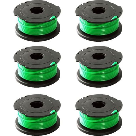 Tigrezy 6er-Pack grüne Trimmerfadenspulen für Black & Decker GL7033 GL8033 GL9035 A6482