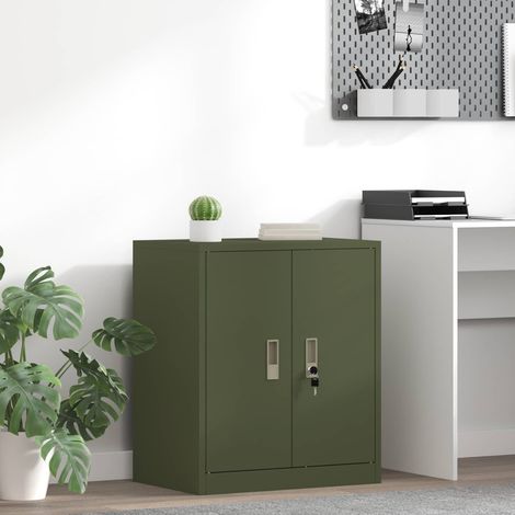 Storage Cabinet Olive Green 60 x 40 x 70 cm Steel vidaXL (1/5)