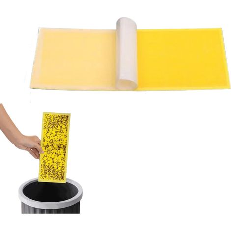 Piège à insectes,plaques collantes spéciales pour lampes anti-moustiques,découpable,plaques collantes anti-UV -40 pièces-2015cm (1/4)