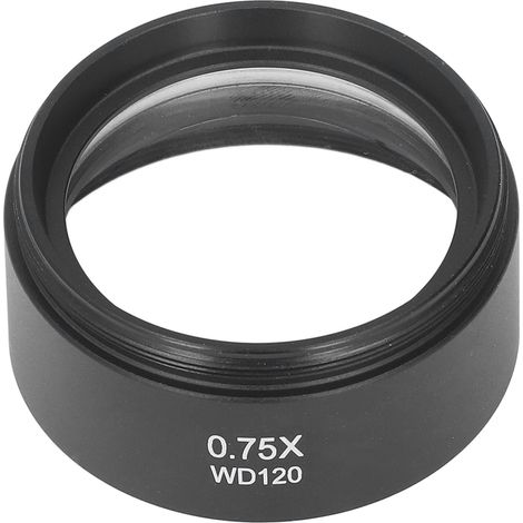 Objectif Microscope 0.75X 120mm Lentille de Barlow M48 Interface Pièce de Rechange (1/5)