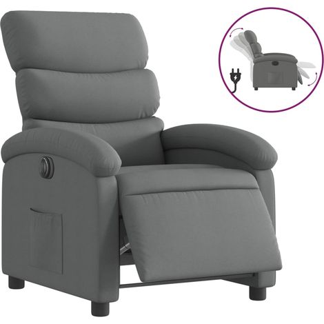 Maison Exclusive - Relaxsessel Elektrisch Dunkelgrau Stoff