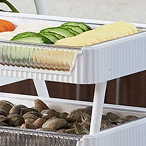 Support de rangement multifonctionnel empilable et pliable pour la préparation et l'égouttage des plats chauds en cuisine, taille 5262 (grand). (1/5)