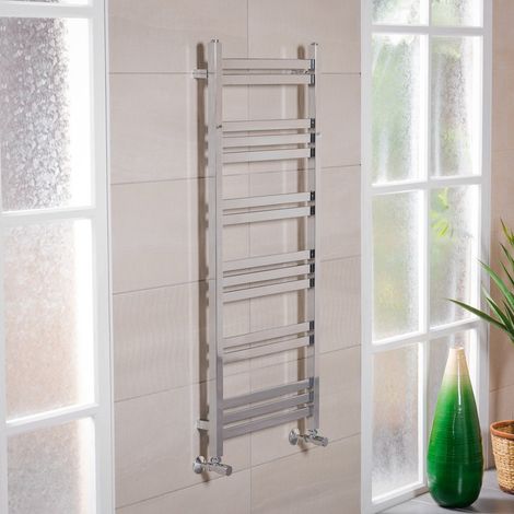 WarmeHaus 1200x500mm Square Ladder Heated Towel Rail Chrome (1/5)