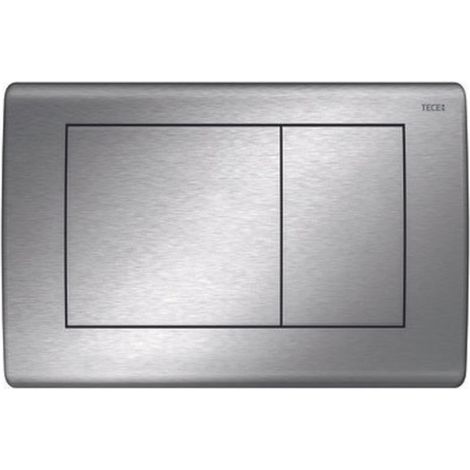 Pulsantiera WC TECE PLANUS a 2 pulsanti in acciaio inox spazzolato