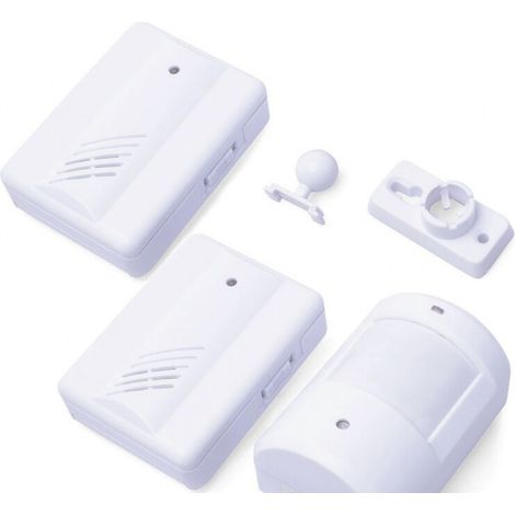Neue intelligente 2-in-1-Türklingel mit Infrarotsensor, Hotelrezeptionssystem, Lageralarmanlage, einem Sensor und zwei Empfängern (1/3)
