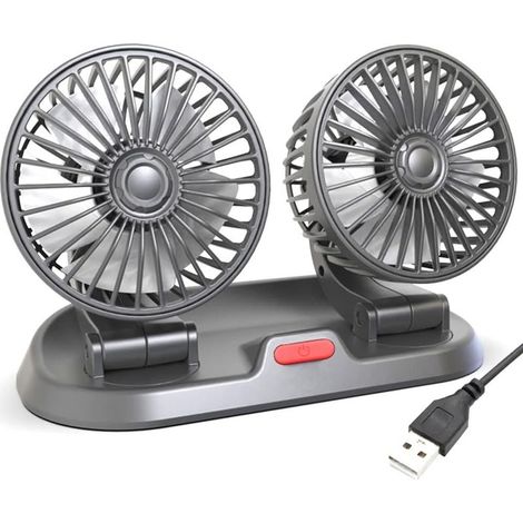 Ventilateur de Voiture USB à Double TêTe Refroidissement (1/5)