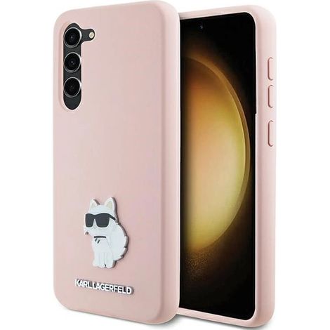 Karl Lagerfeld KLHCS23MSMHCNPP S23+ S916 pink Silikon Choupette Metallnadel (1/5)