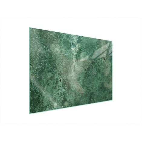 PLAQUE DE PROTECTION EN VERRE POUR POÊLE 70x52 TURQUOISE (1/5)