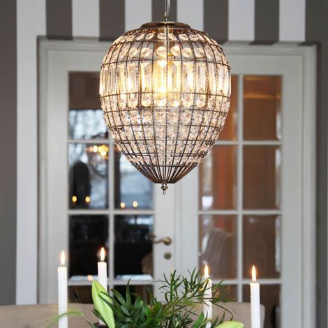 Suspension ajourée cristal doré Ø30 Amadeus By Rydens (1/2)