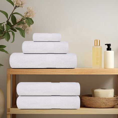 vidaXL Asciugamani per sauna FROGN 10 pezzi Bianco 80x200 cm 360