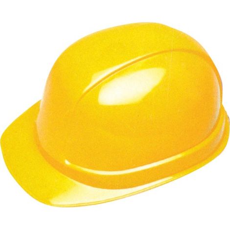 Casco giallo protettivo elmetto in polietilene protezione sicurezza lavoro
