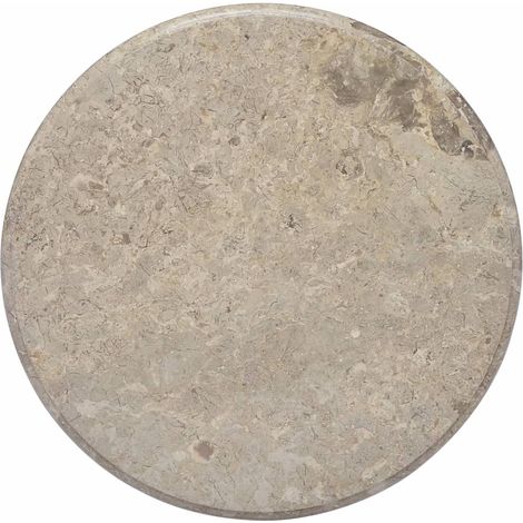 Tablero para mesa mármol gris Ø60x2,5 cm vidaXL