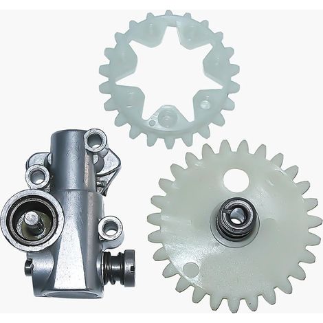 Engrenage hélicoïdal de pompe à huile Engrenage hélicoïdal Pignon pour STIHL MS380 MS381 038 038AV 038 Super Magnum MS 380 381 Pièces de tronçonneuse 11196403200 (1/5)