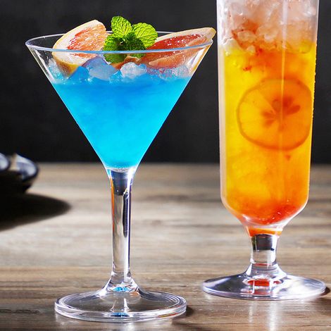 Gobelet en acrylique pour boissons froides, vin, cocktail, champagne, articles de bar - 8061 (1/5)