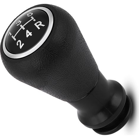 Levier de vitesse 5 vitesses en aluminium pour Peugeot 106 107 205 206 207 405 Citroën C1 C3 C4, pommeau de levier avec adaptateur, noir mat, remplacement facile, intérieur auto. (1/5)