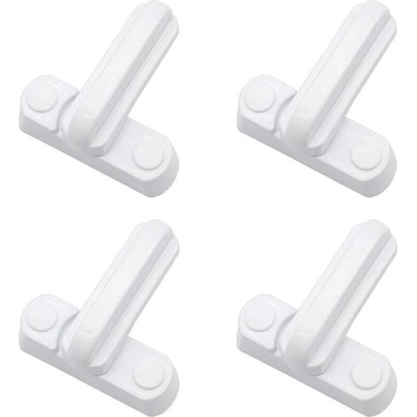 Lot de 4 Serrures Loquets Bloque Poignee Scurit Domestique Supplmentaire Remplacement Pour Maison Portes Placards Fentres (1/4)
