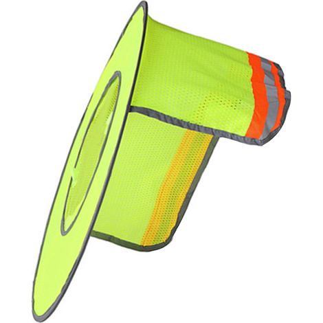 La visière de casque avec protection solaire est adaptée aux casques de sécurité réfléchissants pour une installation extérieure sur les chantiers de construction. (1/3)