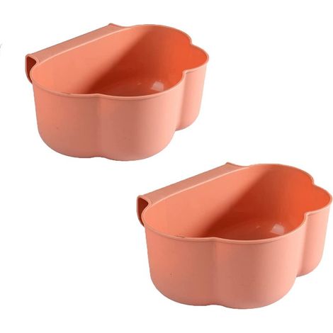 Poubelle De Cuisine Suspendue - Bac À Déchets Organiques Pour Porte De Placard - 23 X 18 X 9 Cm - Polypropylène - Lot De 2 (1/5)