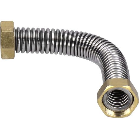 Tuyau Ondule en Acier Inoxydable, Connecteur Flexible de Chauffe-Eau Ondule en Acier Inoxydable (Filetage Male G3/4) (1/5)