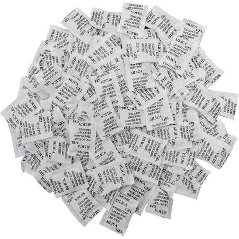 Lot de 250 sachets absorbeur humidité gel de silice 3g, protection anti-humidité transparent (1/5)
