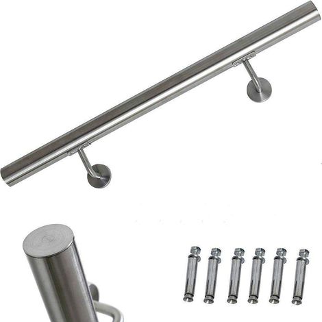 Bc-elec - HM004-160 Corrimano scala 160cm, corrimano in acciaio inox diametro 42mm, per uso interno ed esterno