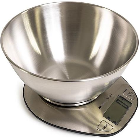 BILANCIA PER ALIMENTI ELETTRONICA 1GR/5KG "MELCHIONI GRAAL" ACCIAIO