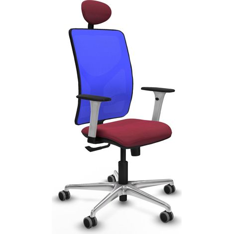 Chaise de bureau piqueras y crespo Motilla blanc support lombaire (1/2)