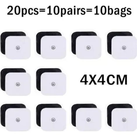 10/20 self-adhesive TENS electrodes for EMS muscle stimulator, digital electric massage device (stickers 02935) - AquaForge