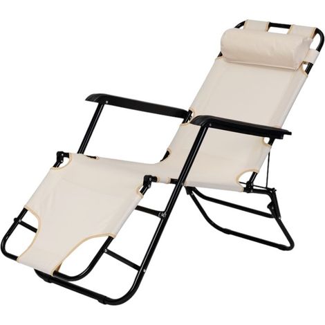 ModernHome Liegestuhl von Multistore ZRL010 Beige (1/5)