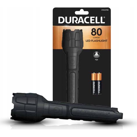 Lampe portable Duracell rubber flashlight 80 lm 30 m (1/3)