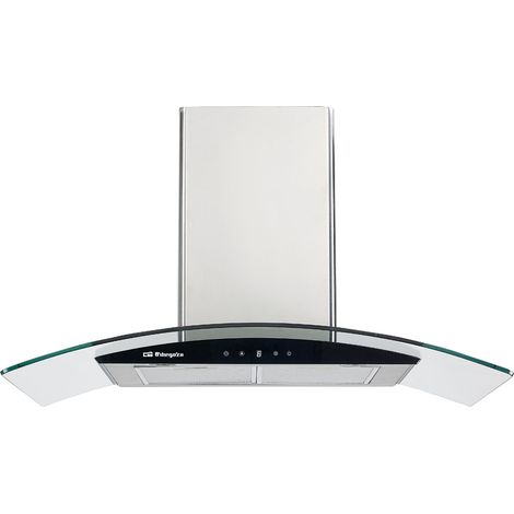 Campana extractora acabado inox Orbegozo 90 cm DS 61190 IN, 3 niveles de potencia, 2 bombillas LED, 2 filtros aluminio desmontables, extracción 619,3 m3/h, clase energética A, chimenea ajustable, 230  (1/4)