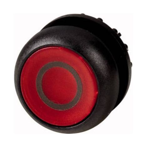 Bouton-poussoir lumineux plat rouge 0 à accrochage EATON M22S-DRL-R-X0 (1/2)