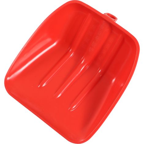 Schneeschaufel, rot, aus verdicktem PP-Kunststoff, verschleißfest, robust, kindersicher, 41 x 37 cm / 16,1 x 14,6 Zoll (1/5)