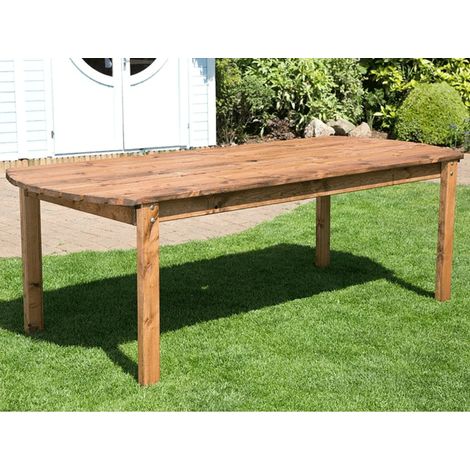 Charles Taylor Wooden Large Rectangular Garden Dining Table 8 Seater (1/2)