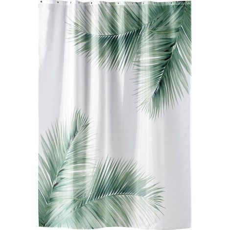 Rideau de douche motif palmier VARADERO (1/4)