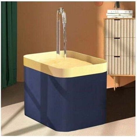 Fontaine à eau pour chat filtre automatique USB électrique muet chat abreuvoir bol 1.5L recirculation abreuvoir filtrant pour chats distributeur d'eau pour animaux de compagnie bleu foncé,250g, (1/2)