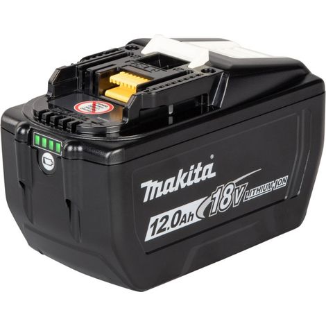 Makita – Batterie Li-ion 18V 12,0Ah pour outils électroportatifs – Indicateur de charge – Autonomie élevée pour chantiers intensifs (1/5)