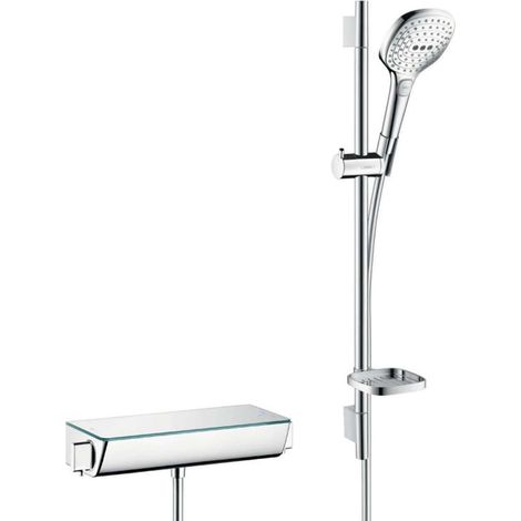 Hansgrohe Raindance Select E - Set doccia 120 con termostato Ecostat Select, 3 getti, cromato 27038000 (1/4)
