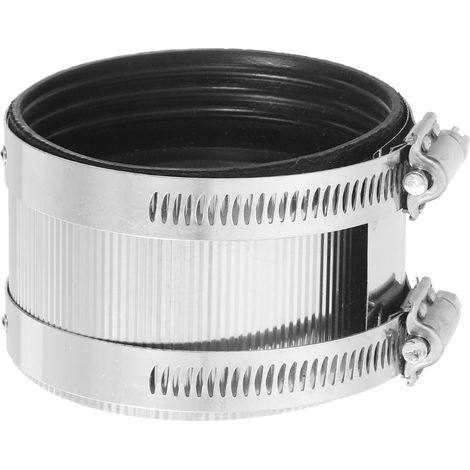 Flexible Tuyau Raccord, 72-81mm Tuyau Connecteur avec Inox Acier Tuyau Colliers Inox Acier Tuyau Réparation Collier pour Plastique et Métal Tuyaux (1/5)