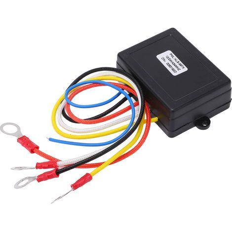 Télécommande sans fil pour treuil de 23 m (75 pi) avec récepteur 434 MHz, compatible 12 V et 24 V, universelle pour voitures, VTT, VUS et camions. (1/5)