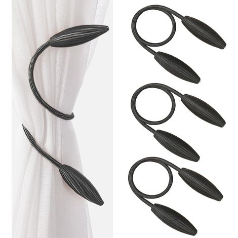 Stück Vorhang-Raffhalter-Clip, Vorhanghalter, Vorhang-Raffhalter aus Polyesterlegierung, für Home Office, Wohnzimmer, Schlafzimmer, Küche, Fensterdekoration (grau) (1/5)