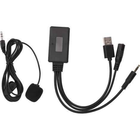 Adaptateur USB professionnel de câble d'entrée Aux Bluetooth 5.0 de voiture avec remplacement de Microphone pour Hyundai (1/5)