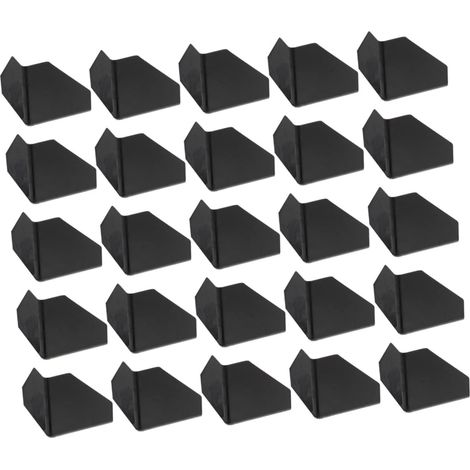 100 protège-coins de transport plastique noir pour cadres (1/5)