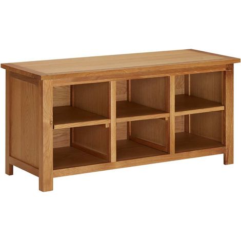 Étagère à chaussures 90x37x45 cm Bois de chêne solide vidaXL (1/5)