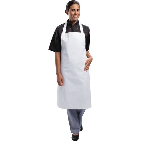 bianchi abbigliamento cuochi grembiule in policotone bianco Kitchen catering Cooking Craft