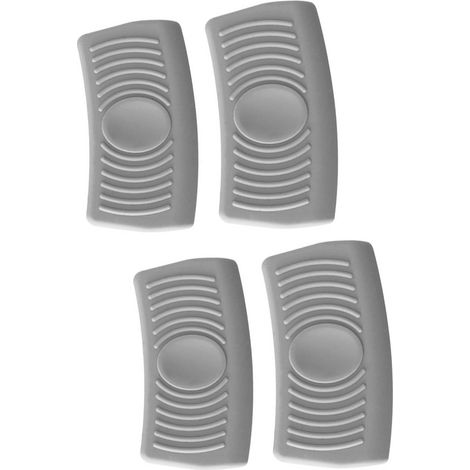 Poignée de maintien en silicone isolante thermique pour woks, poêles, plaques de cuisson, sauteuses et assiettes en fonte (1/5)