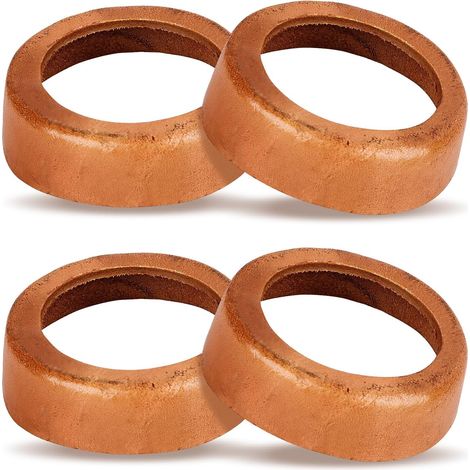 Lot de 4 manchons de piston pour pompe à bras - Pompe de jardin - Type 75 - Manchon en cuir - Pompe à main - Pièce de rechange - Joint en cuir de type 75