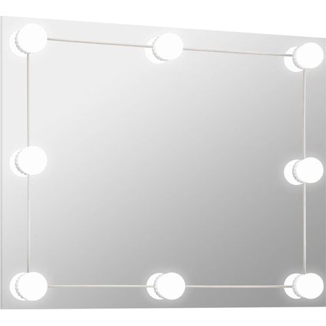 Maison Exclusive - Wandspiegel ohne Rahmen mit LED-Beleuchtung Re (1/5)