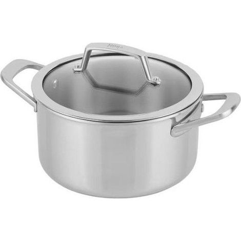 NINJA EverClad C90422EUI Kochtopf 22 cm aus Edelstahl mit Deckel, Induktion, backofenfest bis 300 °C (1/5)